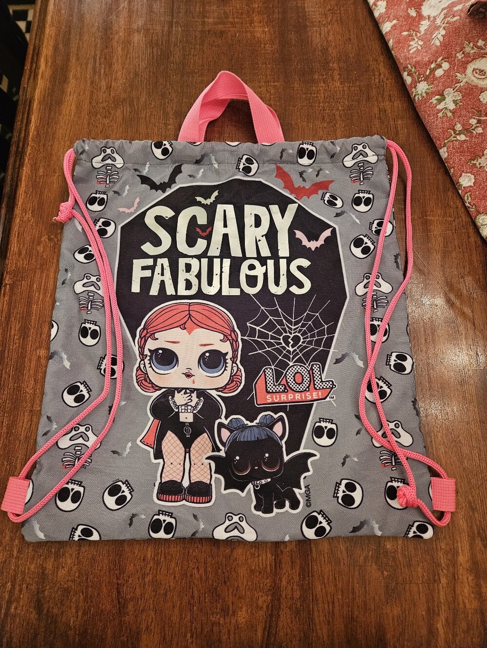 L.O.L. Surprise! "Scary Fabulous" Drawstring Backpack, NEW 🦇
